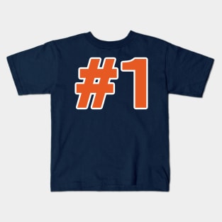 Orange number one Kids T-Shirt